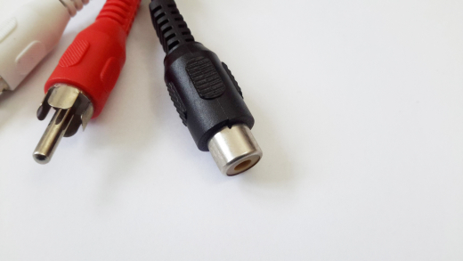 Audio Cinch Buchse auf 2x Stecker 20 cm