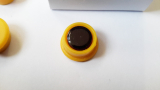 Magnete 10 Stück, 13 mm, gelb