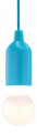 Pendelleuchte mit Batterie, 25 lm, blau