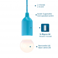 Pendelleuchte mit Batterie, 25 lm, blau