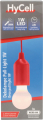 Pendelleuchte mit Batterie, 25 lm, rot