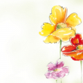 Design-Papier, A4, 90 g, Spring Flowers, 50x