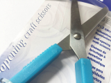 Bastelschere, rund, 212 mm, blau