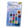 Basteldraht-Set, 9 Spulen à 2m, farbig sortiert