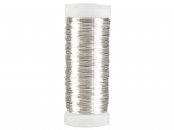 Silberdraht, 0,3 mm x 80 m, versilbert, aus Kupfer