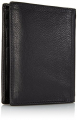 Kombi-Brieftasche, Leder, schwarz