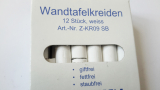 Kreide, Wandtafelkreide, 12x, rund weiss