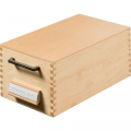 Karteikasten aus Holz für 900 Karten A7