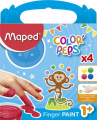 Fingerfarbe, 4er Etui, Kinder ab 1 Jahr