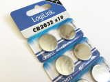 Knopfzellen 10er-Pack, CR2032 LogiLink