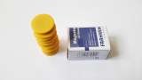 Magnete 10 Stück, 24 mm, gelb