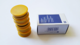 Magnete 10 Stück, 32 mm, gelb