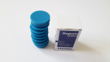 Magnete 10 Stück, 32 mm, hellblau
