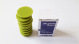 Magnete 10 Stück, 32 mm, hellgrün