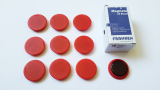 Magnete 10 Stück, 32 mm, rot