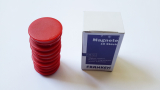 Magnete 10 Stück, 32 mm, rot