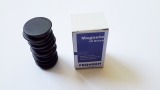 Magnete 10 Stück, 32 mm, schwarz
