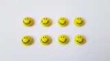 Magnete Smiley 8 Stück, 20 mm