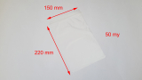 Druckverschlussbeutel 220 x 150 mm
