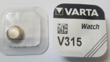 Knopfzelle V315/SR67, Silber-Oxid, Varta