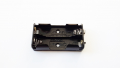 Batteriehalter für 2x AA, Druckknopf