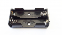 Batteriehalter für 2x AA, Druckknopf