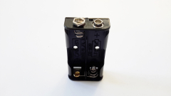 Batteriehalter für 2x AA, Druckknopf