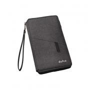 Reisebrieftasche mit Powerbank anthrazit