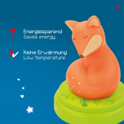 Nachtlicht Fuchs, grün orange