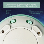 Nachtlicht, mit Schlafliedern & Farbprojektor