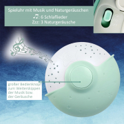 Nachtlicht, mit Schlafliedern & Farbprojektor