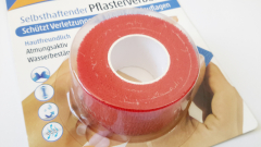 Pflasterverband, 2.5 cm x 4 m, rot