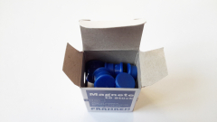Magnete 10 Stück, 13 mm, blau