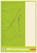 Millimeterpapier DIN A4, 80 gqm 25 Blatt