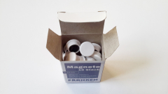 Magnete 10 Stück, 13 mm, weiss
