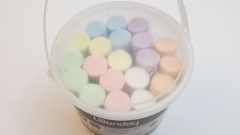 Straßenmalkreide, Kreide, 20x in Eimer