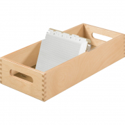 Karteitrog aus Holz für 1500 Karten A6