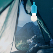 Pendelleuchte mit Batterie, 25 lm, blau