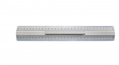 Lineal, 300 mm, aus Aluminium, mit Griff
