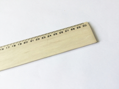 Lineal, Holz, 300 mm, Buche