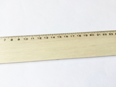 Lineal, Holz, 300 mm, Buche