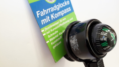 Fahrradglocke, Veloglocke, mit Kompass