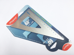 Zeichendreieck 60 Grad, 210 mm Aluminium