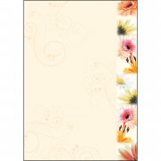 Design-Papier, A4, 90 g, Flowerstyle, 50x
