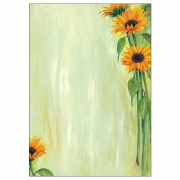 Design-Papier, A4, 90 g, Sunflower, 25x