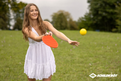Beachtennis-Set, schwarz/rot
