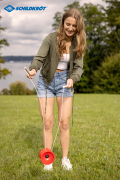 Diabolo Set, aus Polyethylen, rot