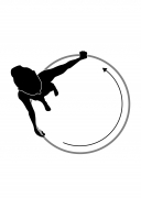 Fitness-Hoop, 900 mm, grau/rosa