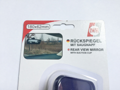 KFZ-Rückspiegel mit Saugnapf, schwarz