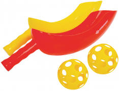 Wurf- und Fangspiel Scoop Ball, gelb/rot
